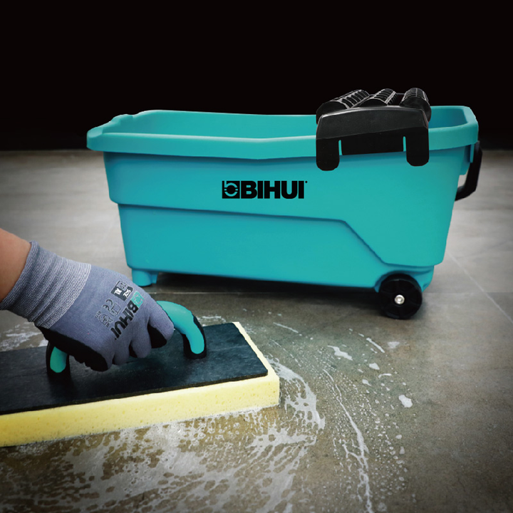 BIHUI 5-Gallon Tile & Grout Wash Bucket Action Shot