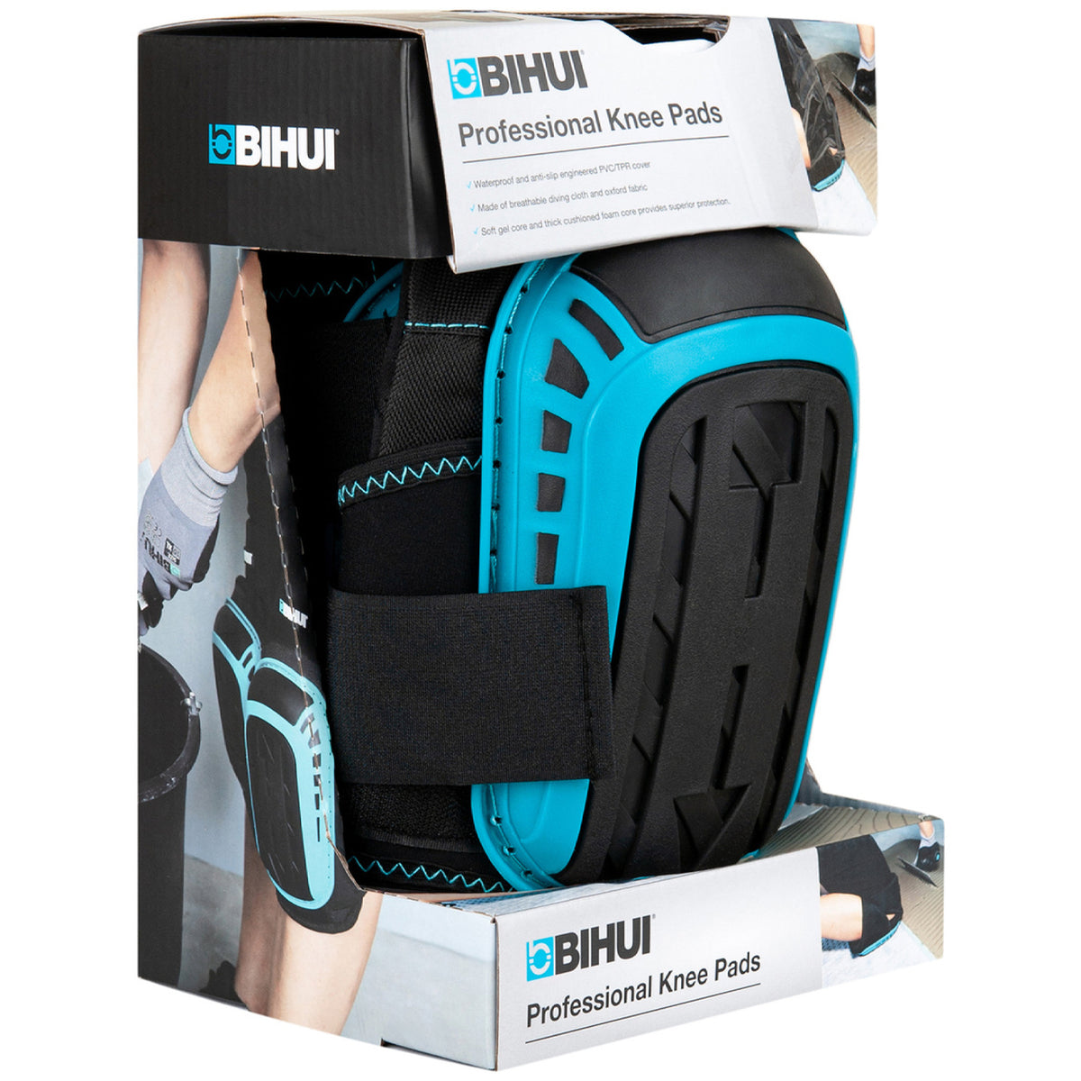BIHUI TPR Waterproof Knee Pads Packaging