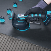 BIHUI Vibration Tile Beater with Digital Control Panel in use