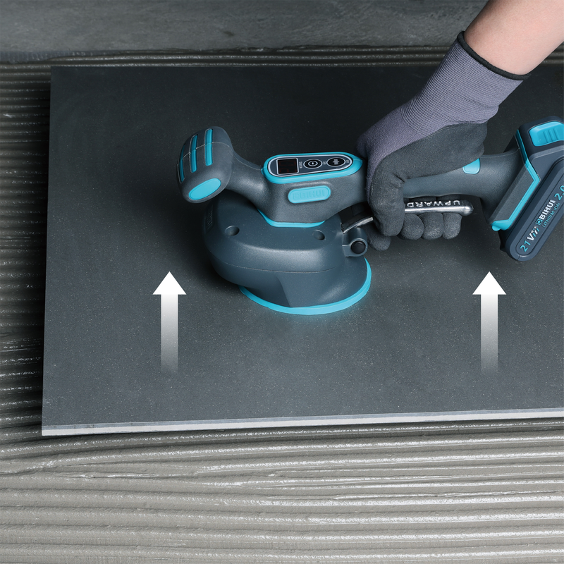 BIHUI Vibration Tile Beater with Digital Control Panel with Suction Feature