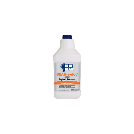 1 Quart container of Blue Bear Bean-e-doo 300RE Asphalt Remover