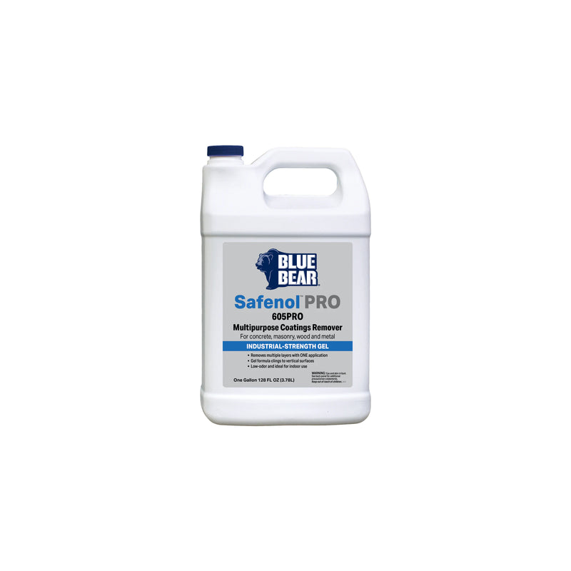 1 Gallon Jug of Blue Bear 605PRO Multipurpose Coatings Remover with Safenol