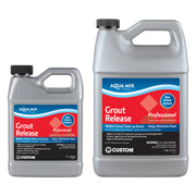 Two bottles of Aqua Mix Grout Release on a white background