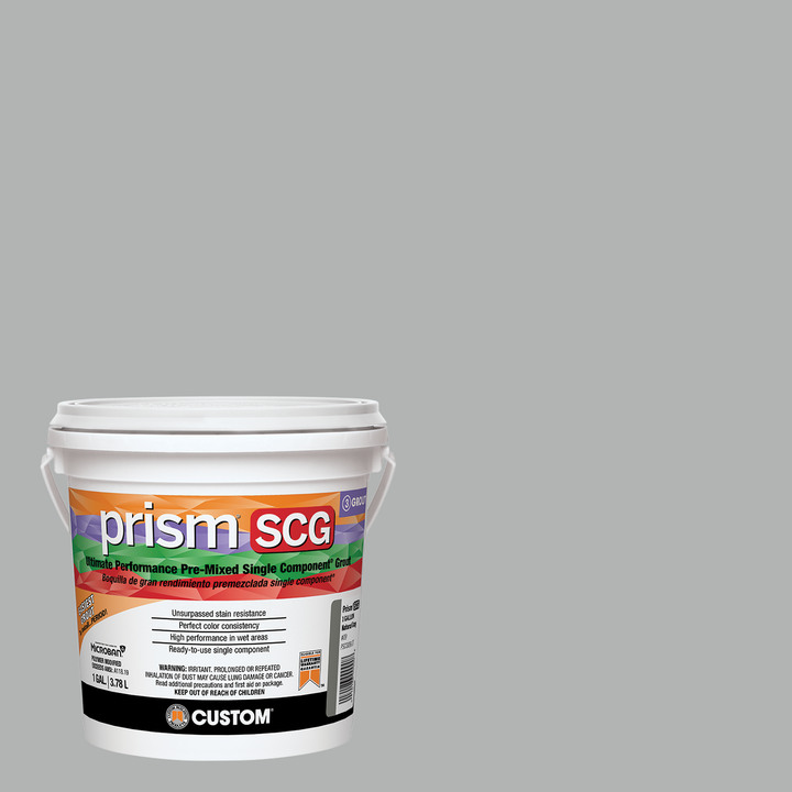 Prism SCG grout bucket on a cape gray background