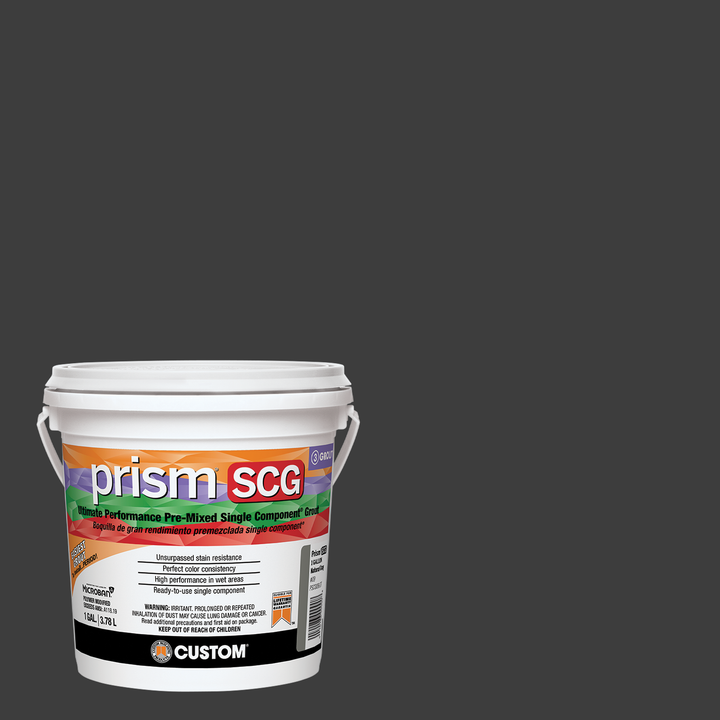 Prism SCG grout bucket on a charcoal background