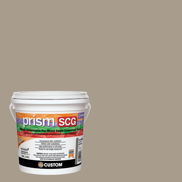 Prism SCG grout bucket on a chateau beige background