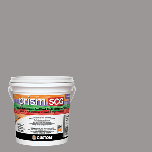 Prism SCG grout bucket on a delorean gray background