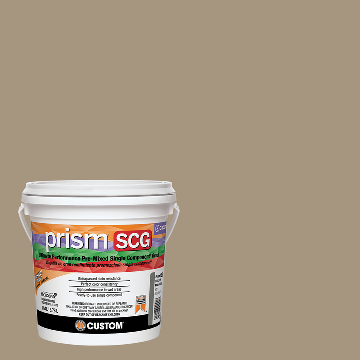 Prism SCG grout bucket on a light smoke background