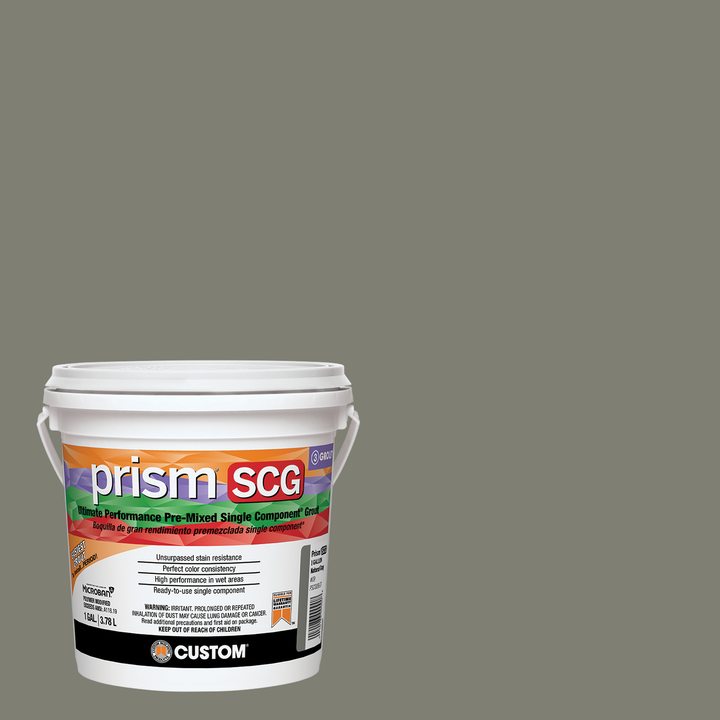 Prism SCG grout bucket on a natural gray background