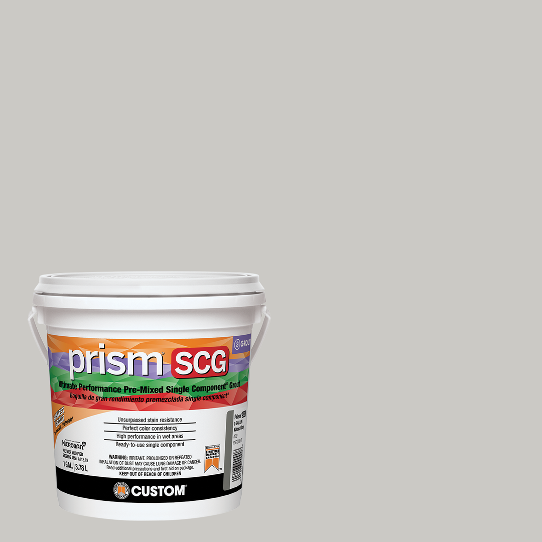 Prism SCG grout bucket on a rolling fog background