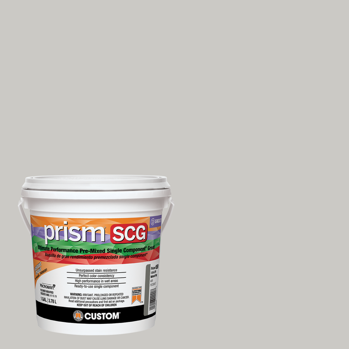 Prism SCG grout bucket on a rolling fog background