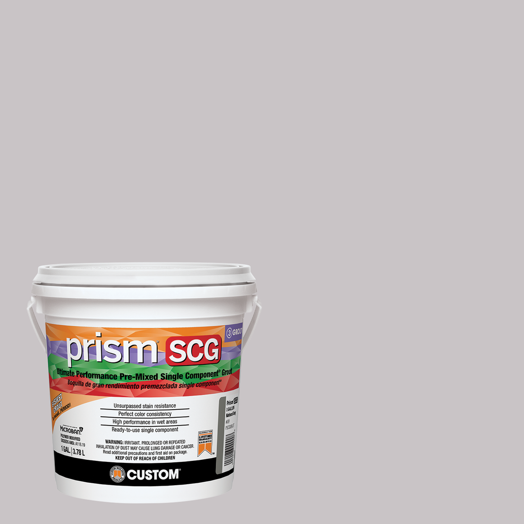 Prism SCG grout bucket on a warm gray background