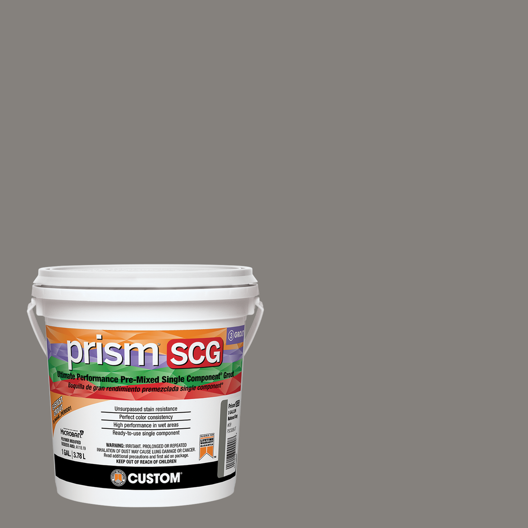 Prism SCG grout bucket on a winter gray background