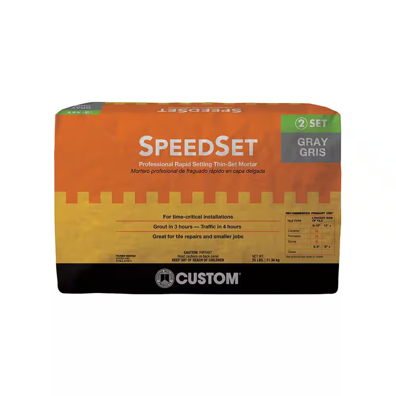 CUSTOM SpeedSet Fortified Thin-Set Mortar