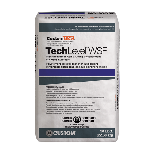 CUSTOM TechLevel WSF Fiber Reinforced Self-Leveling Underlayment