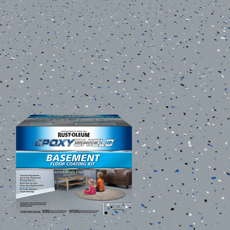 Rust-Oleum EpoxyShield Basement Floor Coating Kit