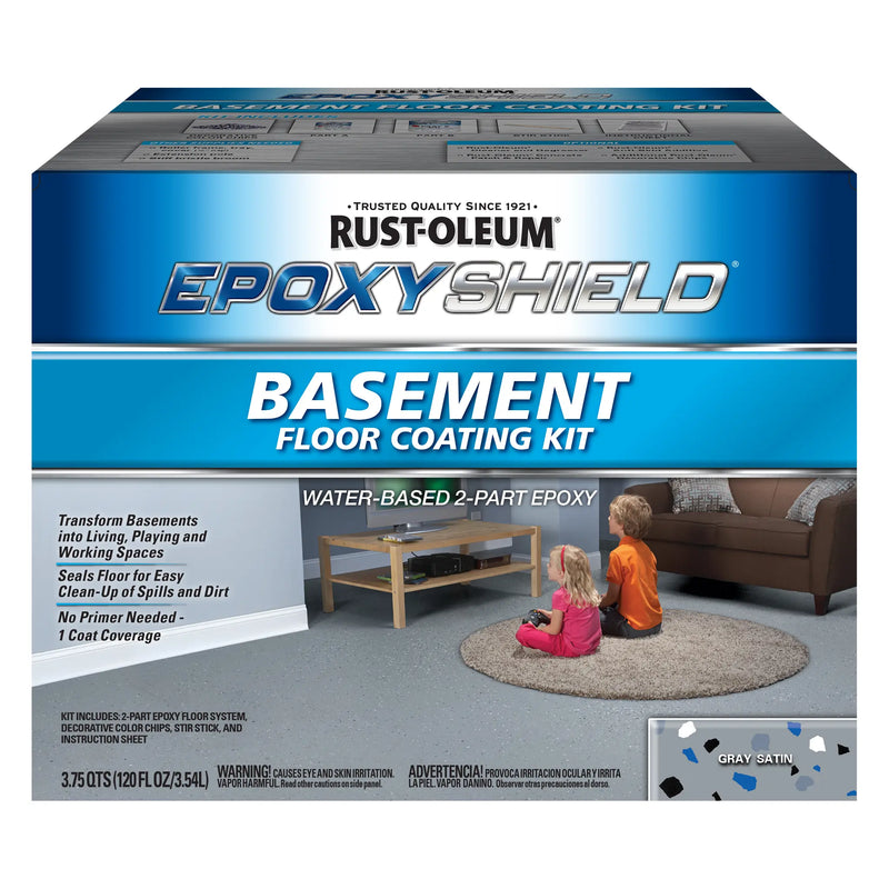 Rust-Oleum EpoxyShield Basement Floor Coating Kit