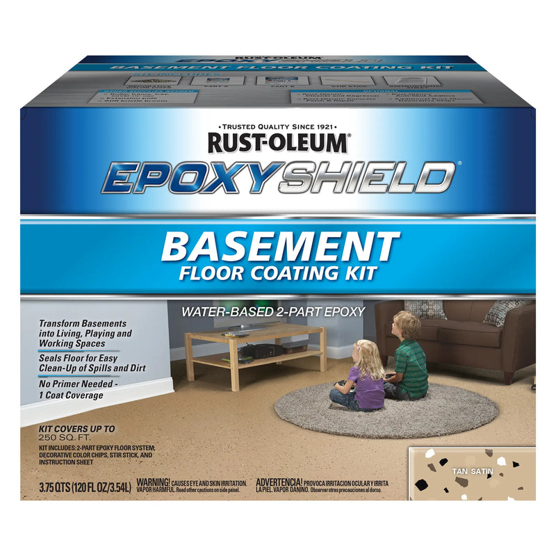 Rust-Oleum EpoxyShield Basement Floor Coating Kit