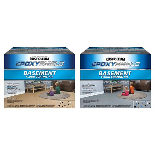 Rust-Oleum EpoxyShield Basement Floor Coating Kit