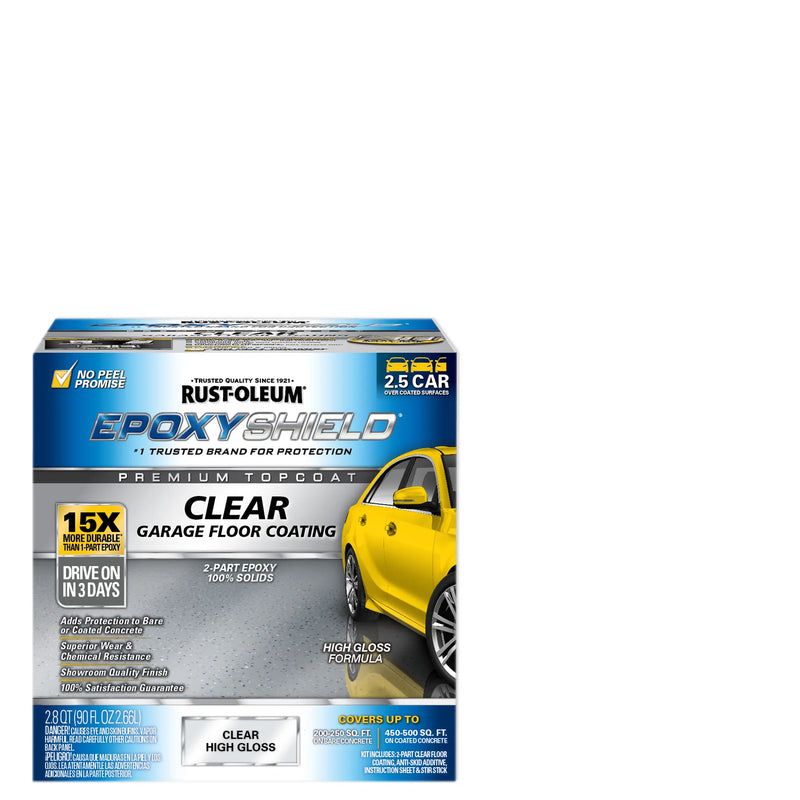 Rust-Oleum EpoxyShield Clear Finish Floor Coating Kit