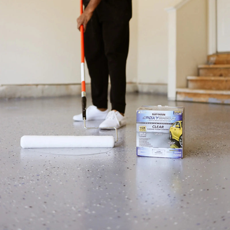 Rust-Oleum EpoxyShield Clear Finish Floor Coating Kit