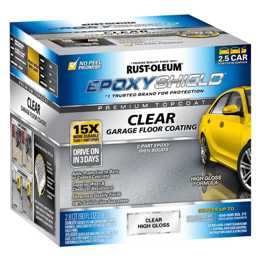 Rust-Oleum EpoxyShield Clear Finish Floor Coating Kit