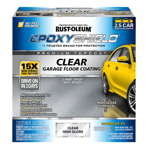 Rust-Oleum EpoxyShield Clear Finish Floor Coating Kit