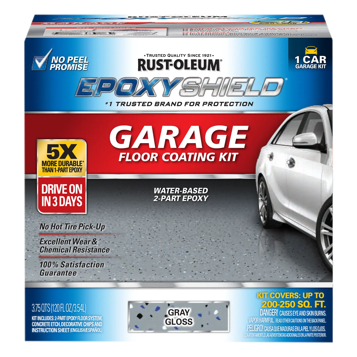 Rust-Oleum EpoxyShield Water-Based Epoxy Garage Floor Coating Kit