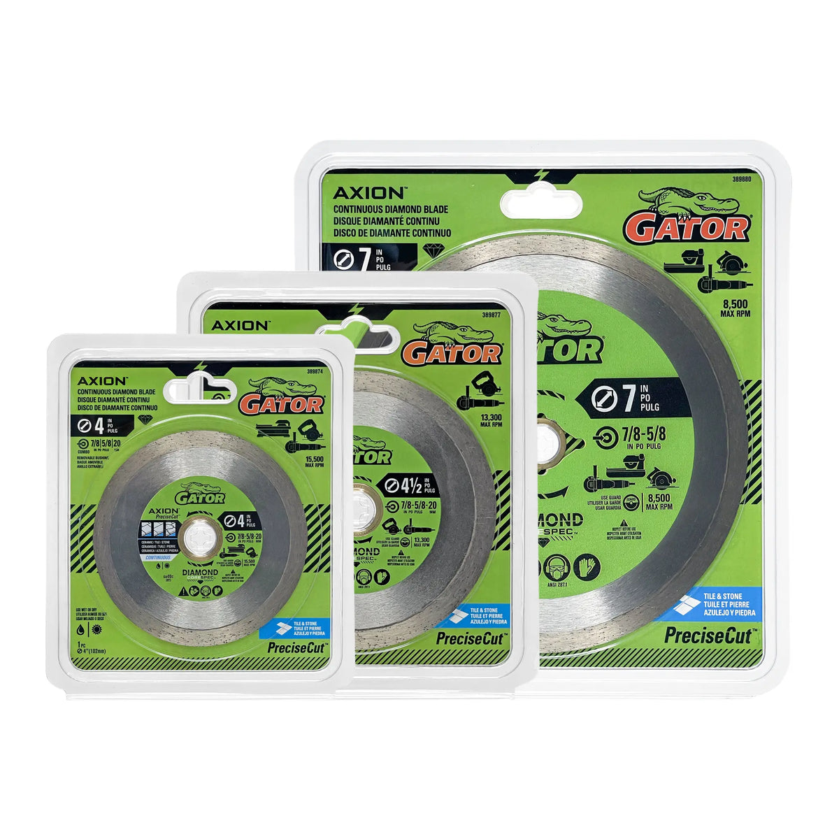 GATOR PreciseCut Continuous Rim Diamond Blades