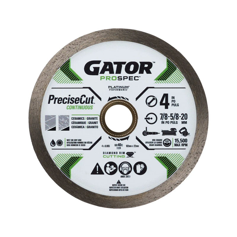 GATOR PROSPEC™ PreciseCut™ Continuous Rim Diamond Blade