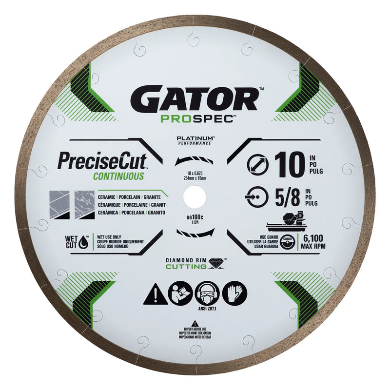 GATOR PROSPEC™ PreciseCut™ Continuous Rim Diamond Blade