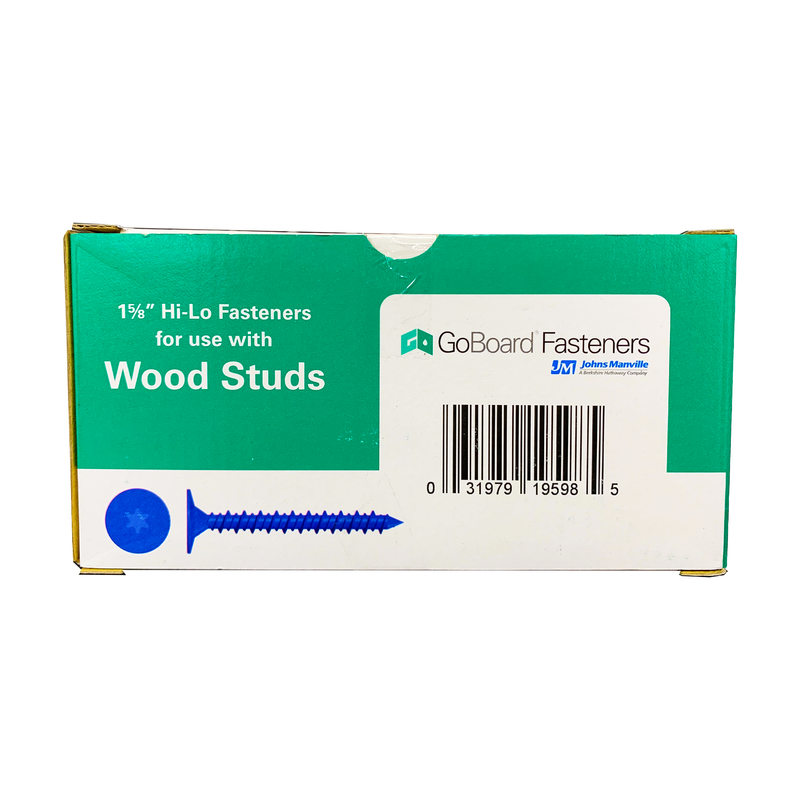 GoBoard 1-5/8" Hi-Lo Fasteners for Wood Studs, 550 Piece Set