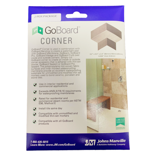 GoBoard 2-IN-1 Inside Outside Corners, 2-Pack, Front Side