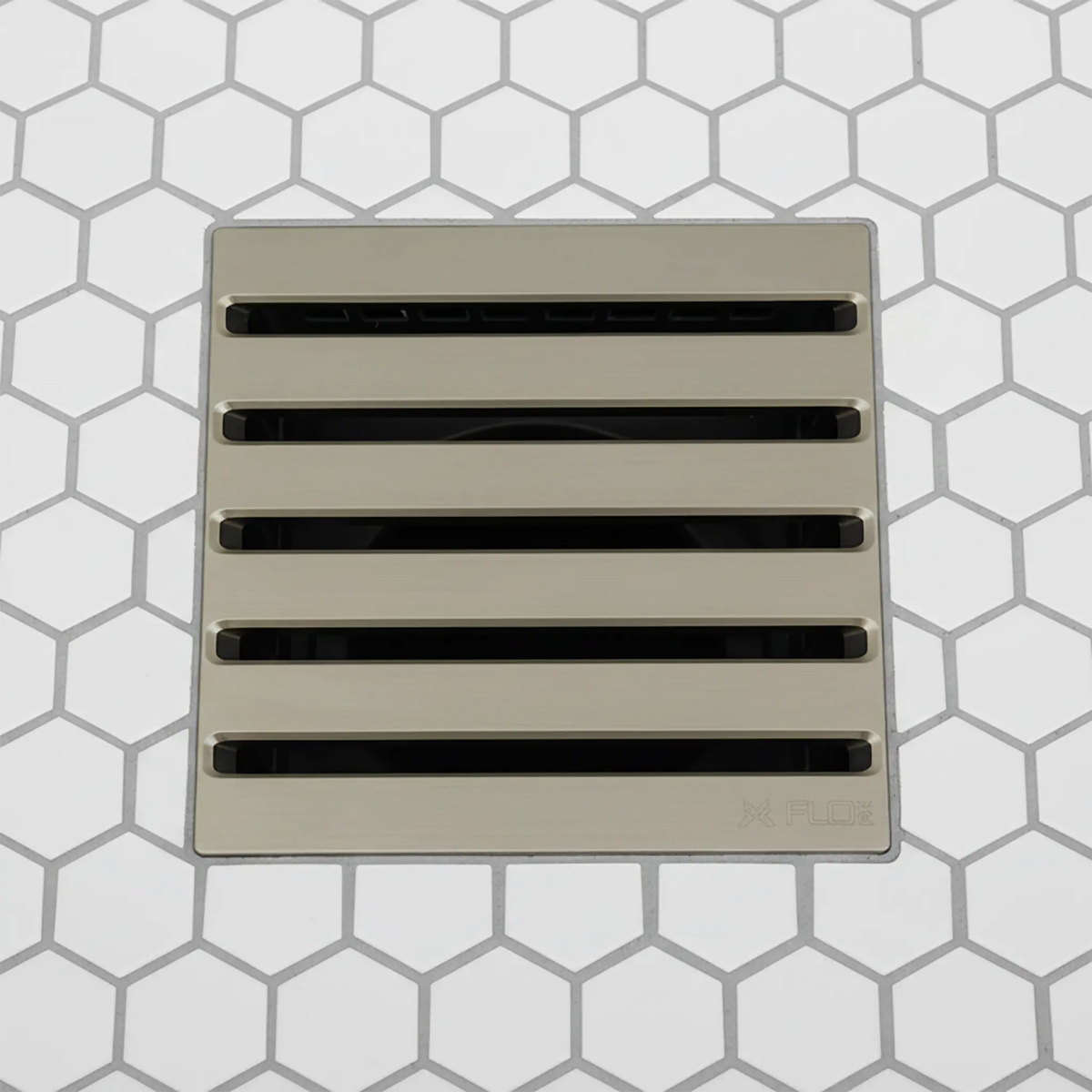 GoBoard FX Latitude 4" Square Shower Drain Grate