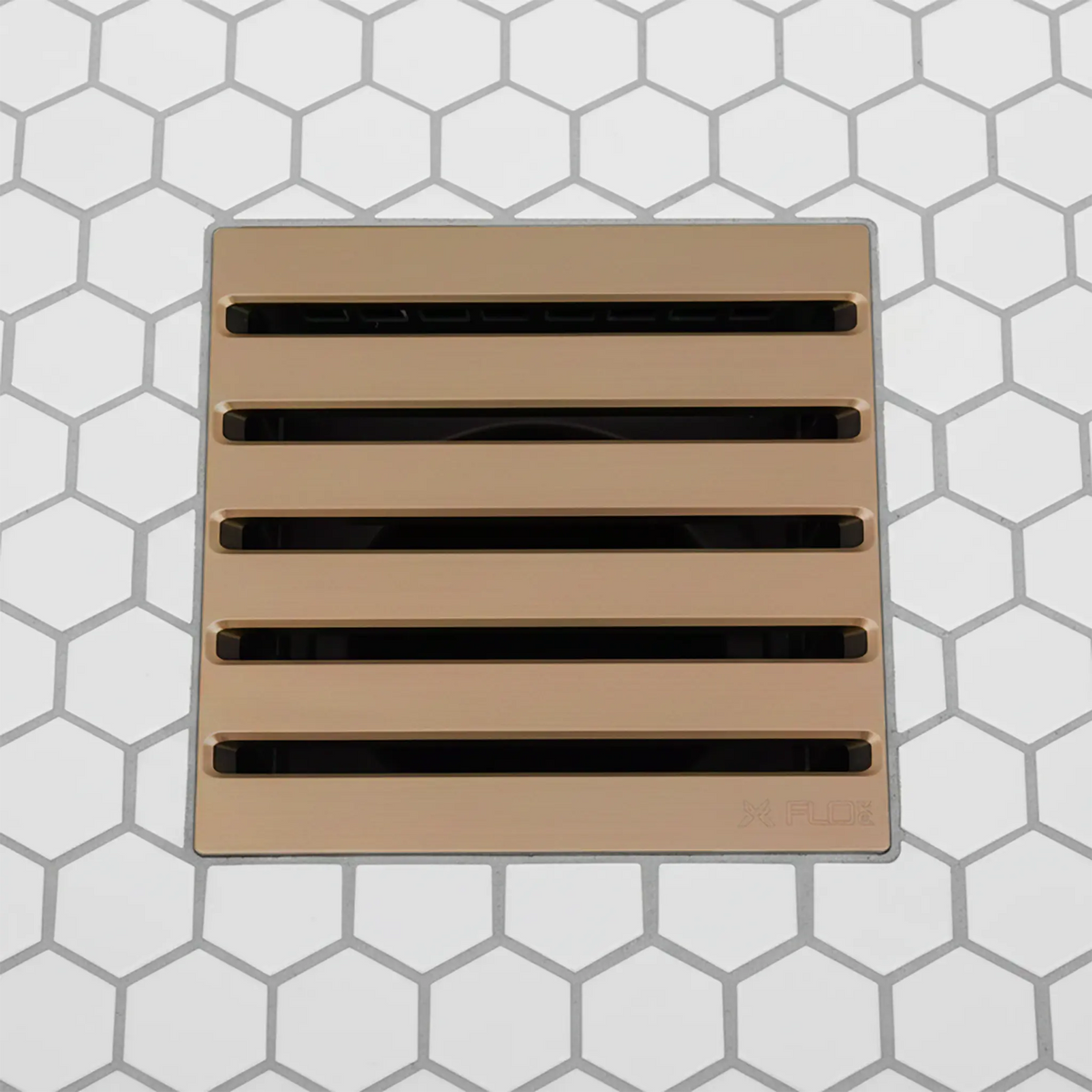 GoBoard FX Latitude 4" Square Shower Drain Grate