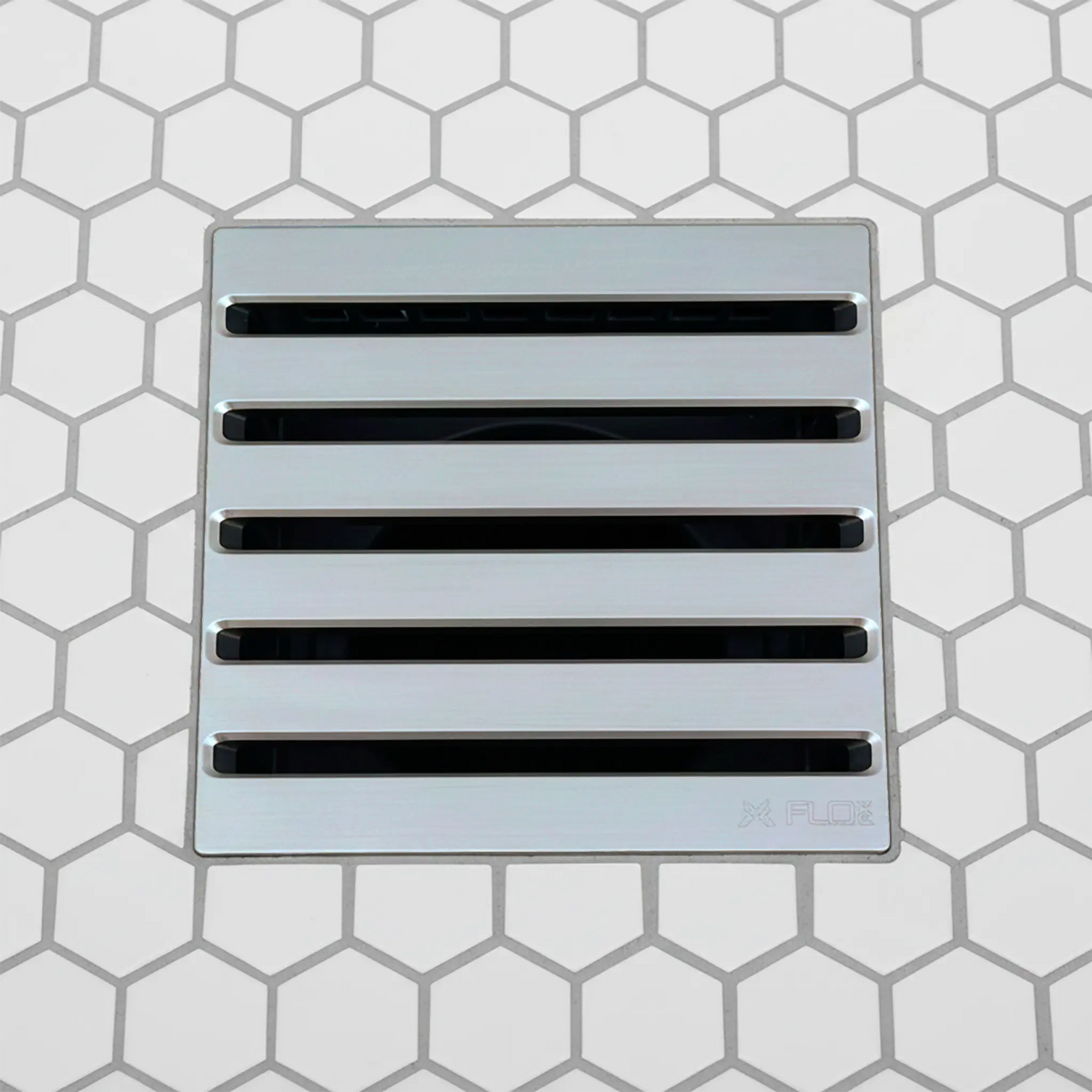 GoBoard FX Latitude 4" Square Shower Drain Grate
