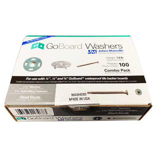 GoBoard Washers for Metal Studs Box, aerial view
