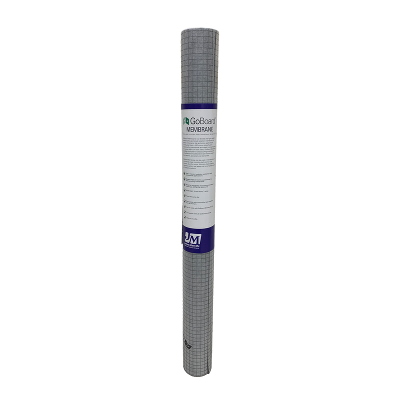 GoBoard Waterproofing & Crack Isolation Membrane, 108 Sq Ft (3'3" x 33')