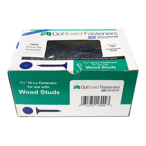 GoBoard 1-1/4" Fasteners for Wood Studs (700 Piece)