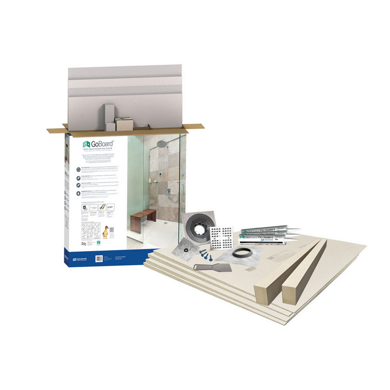 GoBoard Point Drain Shower System