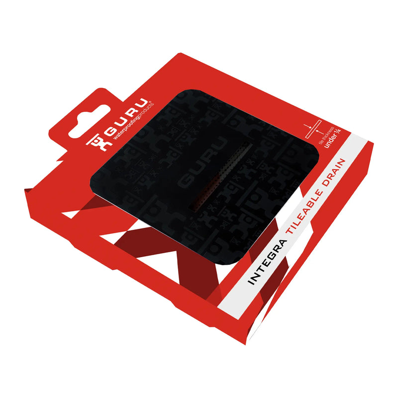 GURU EVO Grate 4" Tileable Square Drain