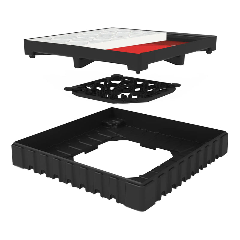 GURU EVO Grate 4" Tileable Square Drain