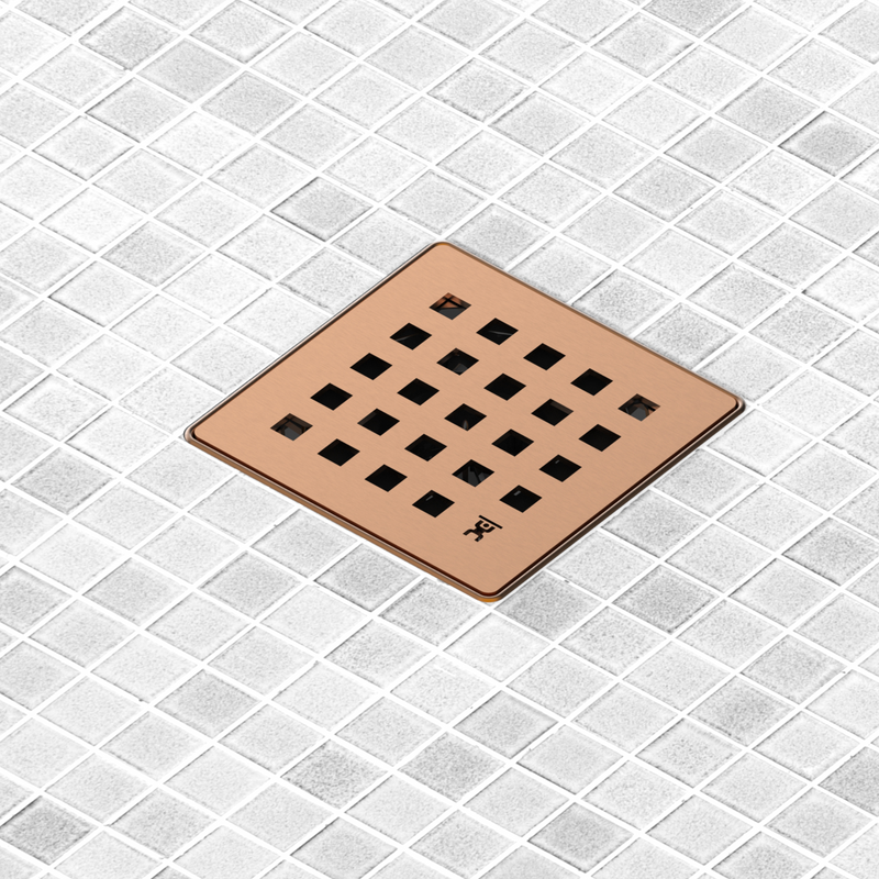 GURU Evo Lite PLUS 4-1/4" Square Shower Drain Cover & Hair Strainer