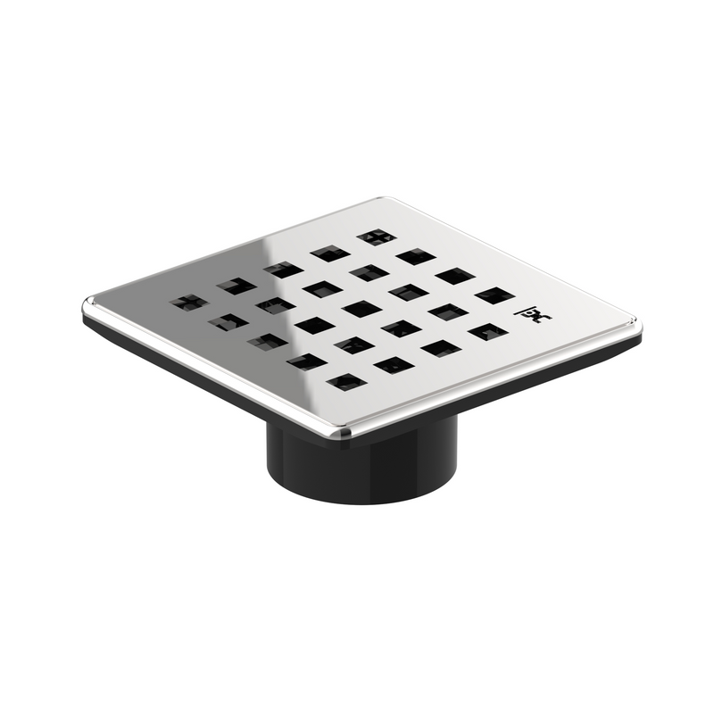 GURU Evo Lite PLUS 4-1/4" Square Shower Drain Cover & Hair Strainer