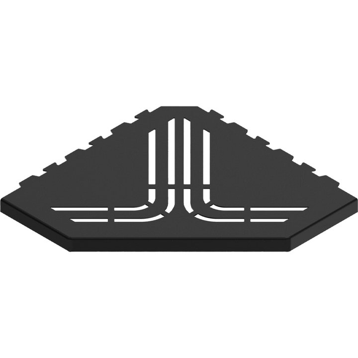 GURU Evolux BEAT Trapezoid Shower Corner Shelf, Black