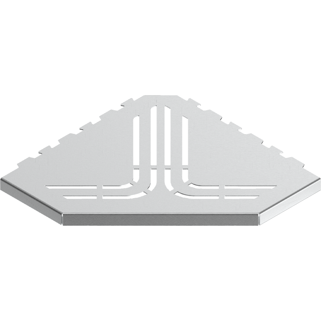 GURU Evolux BEAT Trapezoid Shower Corner Shelf, Brushed