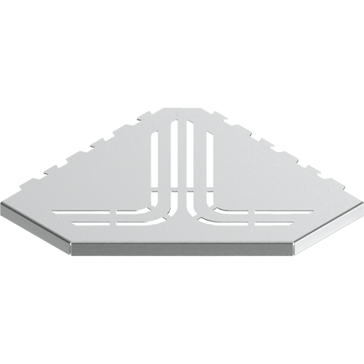 GURU Evolux BEAT Trapezoid Shower Corner Shelf, Brushed