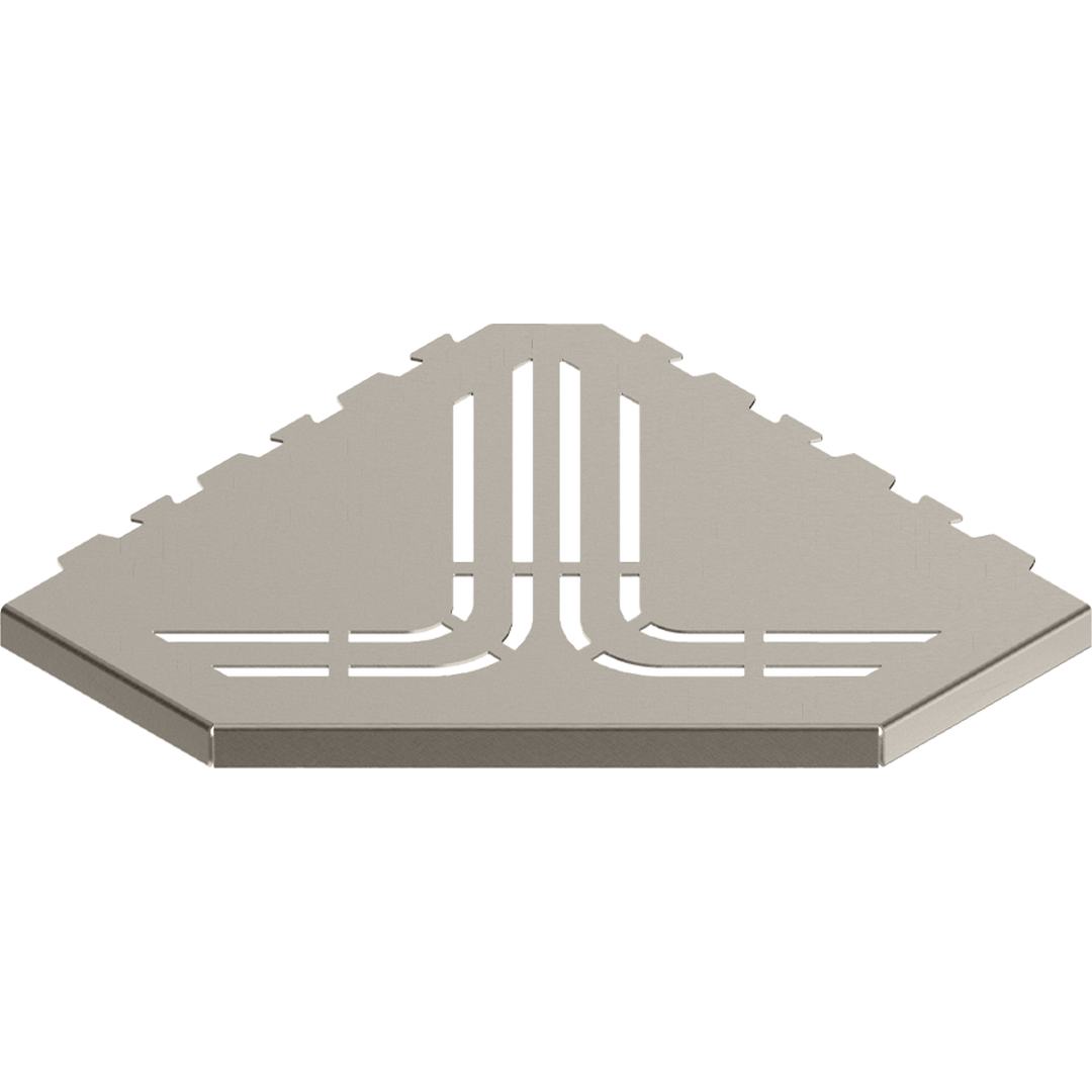 GURU Evolux BEAT Trapezoid Shower Corner Shelf, Nickel
