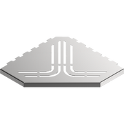 GURU Evolux BEAT Trapezoid Shower Corner Shelf, Polished