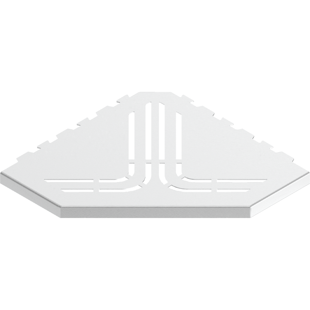 GURU Evolux BEAT Trapezoid Shower Corner Shelf, White